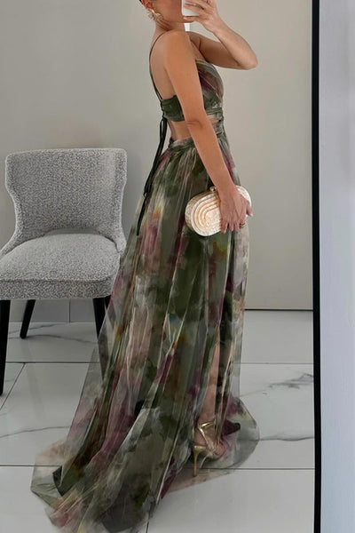 AURELIA – Elegantna cvetlična maksi obleka