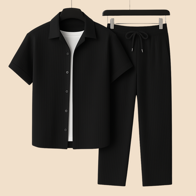 Lunaro – Letní Lněný Set pro Moderního Muže