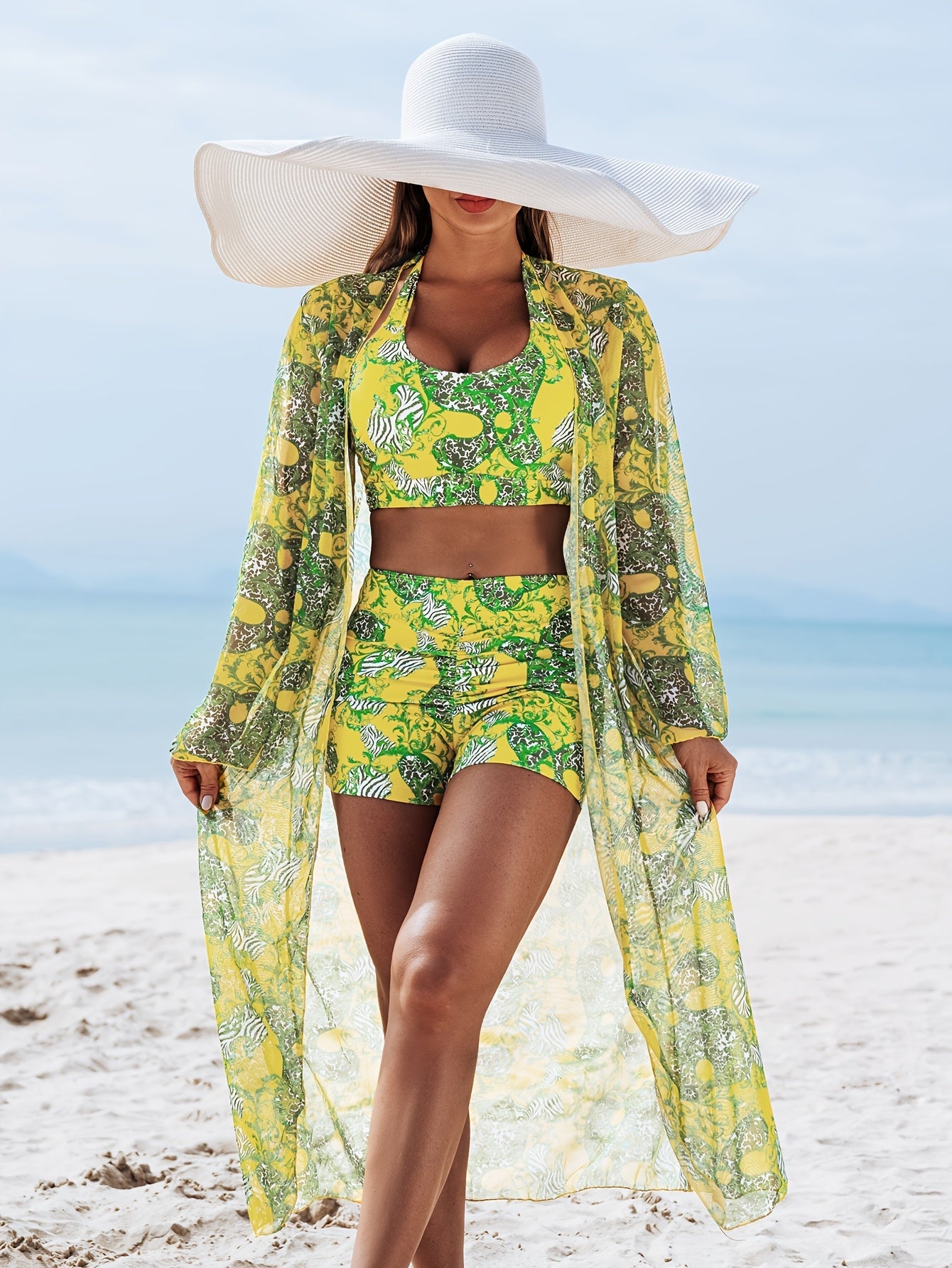 Isla – Elegantni 3-delni plažni komplet