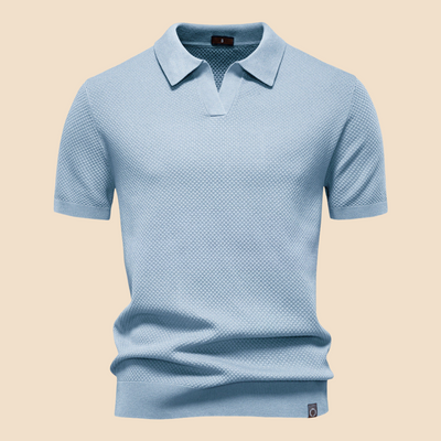 LUXANO – Elegantna Polo Majica s Teksturo