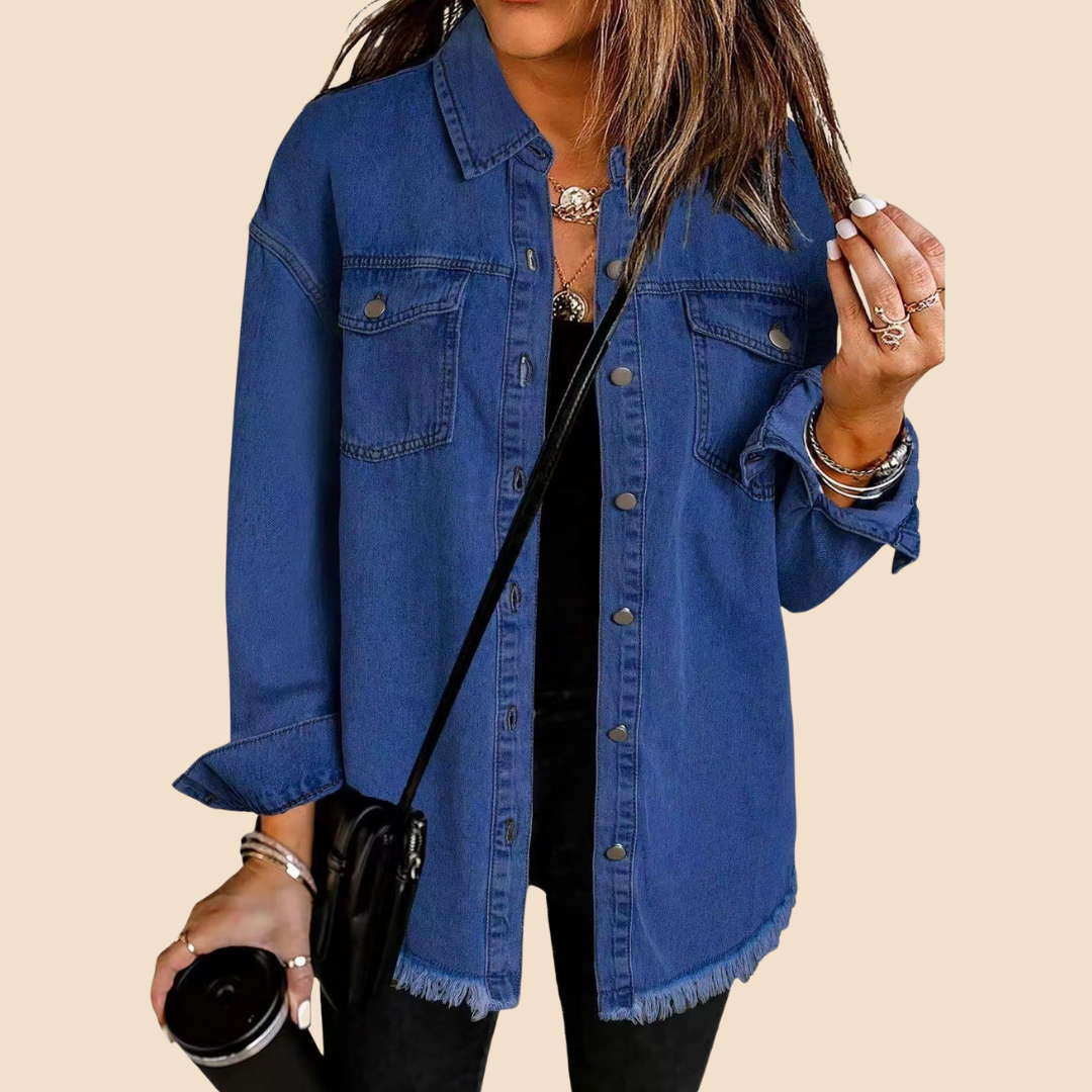 KATJA – Ženska Jeans Jakna v Brezčasnem Slogu