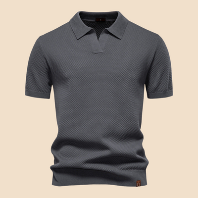 LUXANO – Elegantna Polo Majica s Teksturo