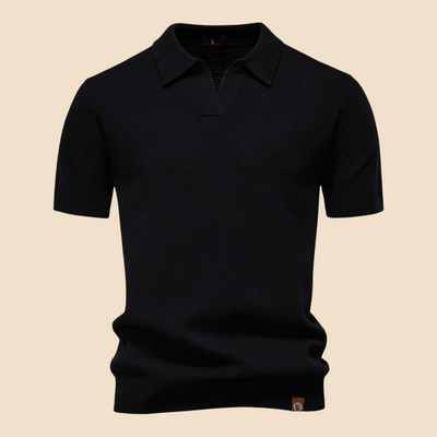 LUXANO – Elegantna Polo Majica s Teksturo