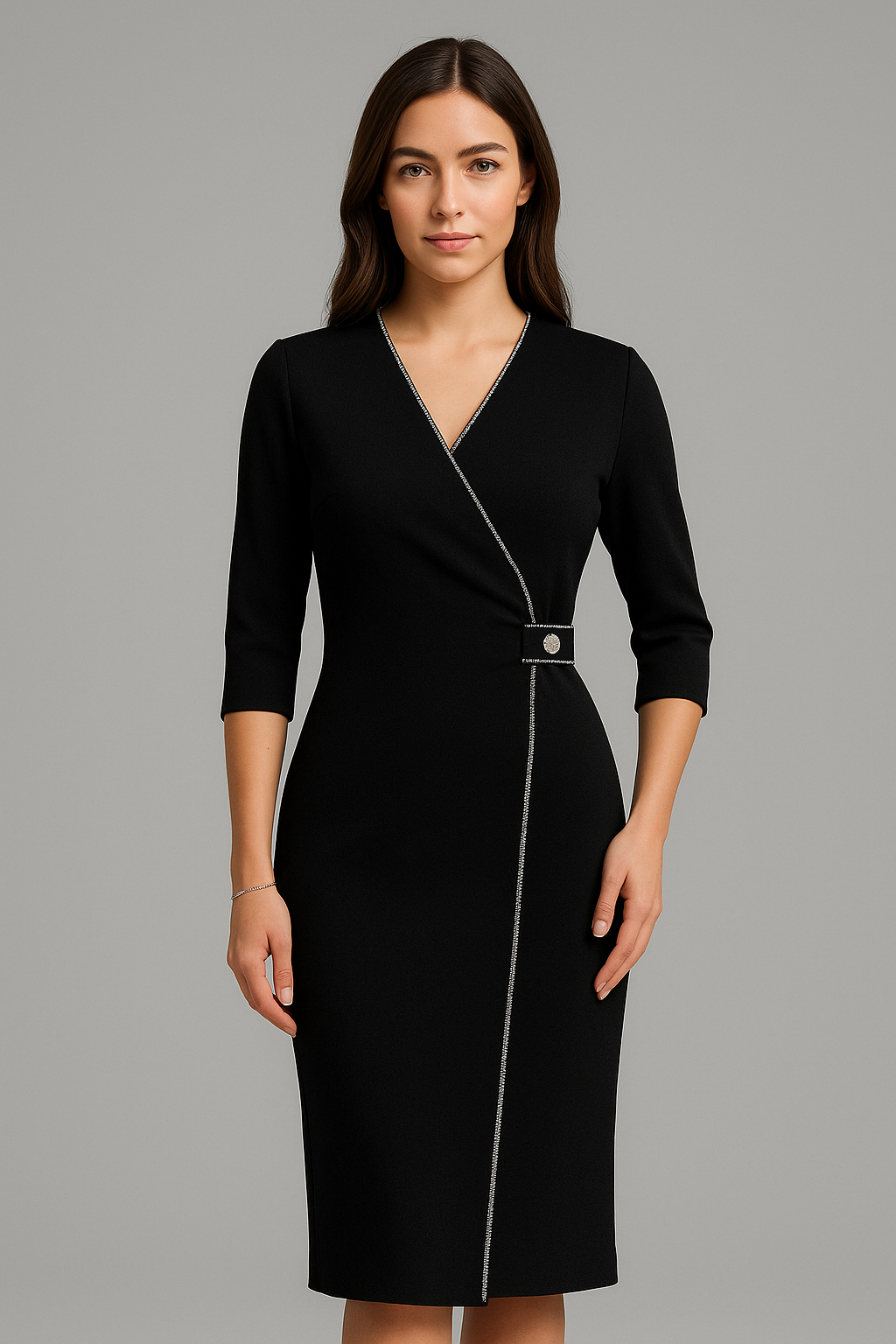 Liat – Maxi obleka z elegantnim V-izrezom