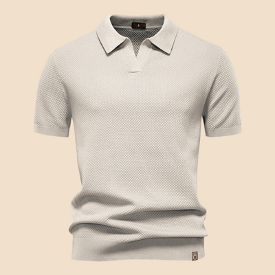 LUXANO – Elegantna Polo Majica s Teksturo