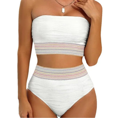 Tereza – Ženski breznaramnični bikini z visokim pasom