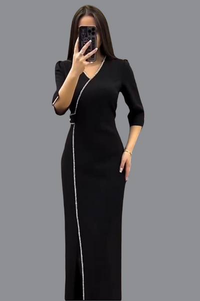 Liat – Maxi obleka z elegantnim V-izrezom