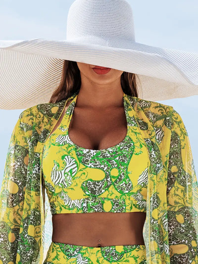 Isla – Elegantni 3-delni plažni komplet