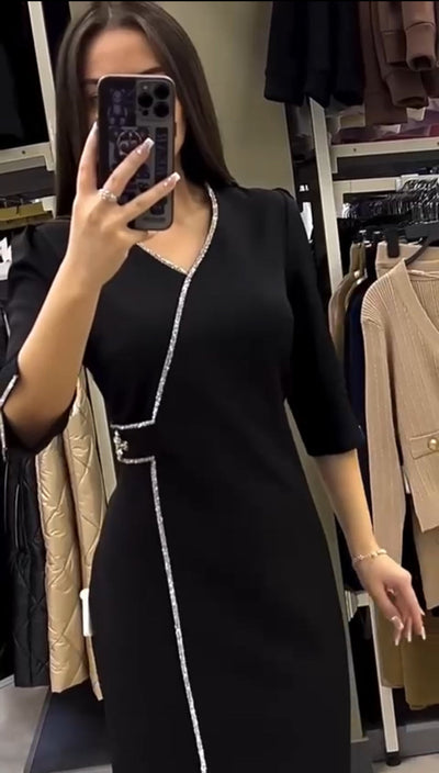 Liat – Maxi obleka z elegantnim V-izrezom